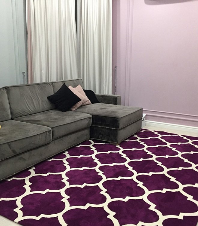 Ковер Trelli синий 140х200 DOLLY CAPRETS ДИЗАЙНЕРСКИЕ, ТРЕЛЬЯЖНЫЙ УЗОР 015143 Белый;синий  - Вид №2