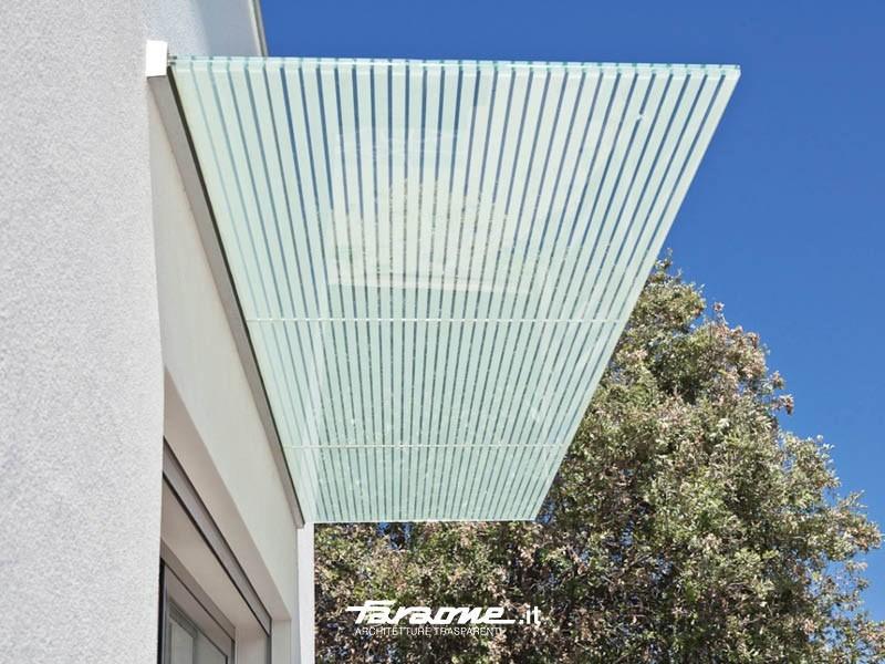 FARAONE Навес из алюминия и стекла с подсветкой Linea sun-id-1435559 - Вид №2