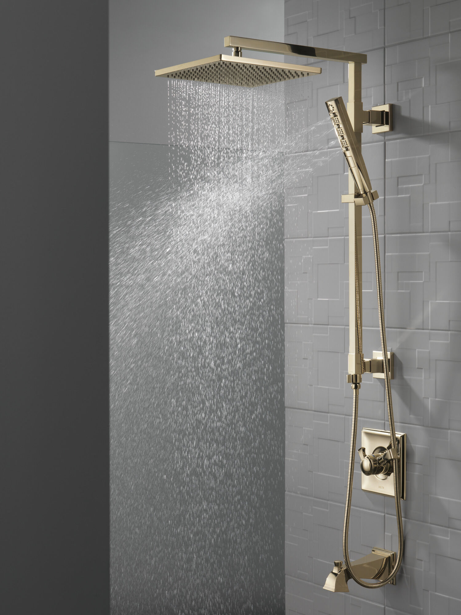 58420-PN Душевая колонна угловая 26 дюймов Delta Faucet Universal Showering Полированный никель  - Вид №7