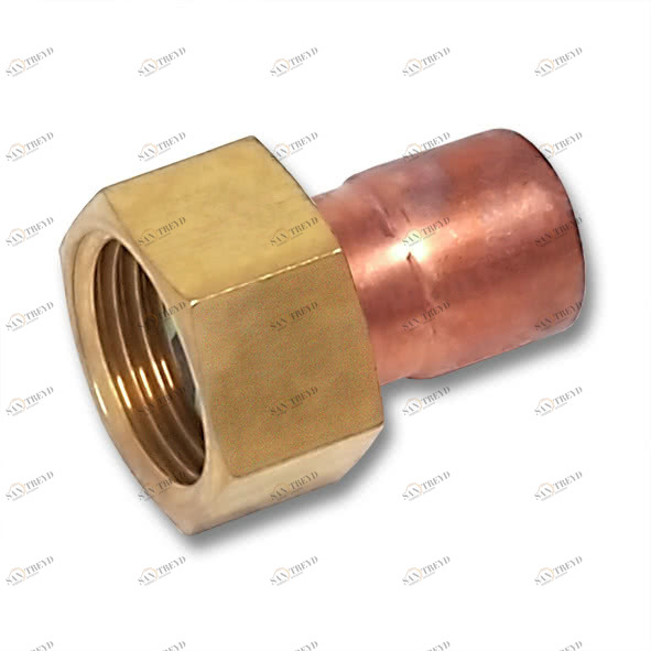 153591534 SANHA 5359G переход ВП-ВР, с накид- ной гайкой, медь 15x3/4 мм 