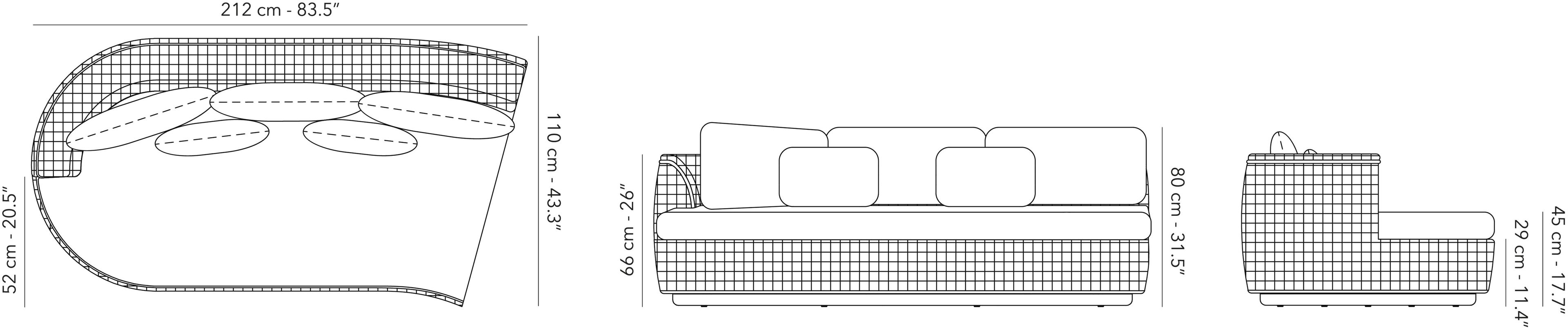 Веревочный модульный садовый диван Jardinico круглый ARCH-00103382 - Вид №5