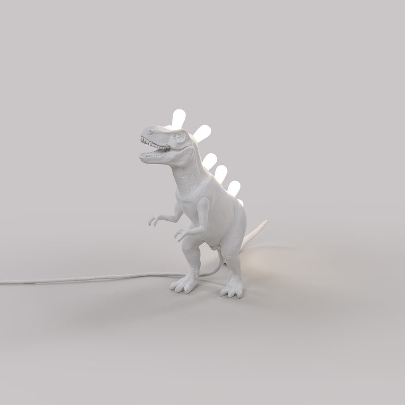 Настольная лампа белая 33,5х39 см T-Rex 14783 SELETTI ЖИВОТНЫЕ 00-3882457 Белый - Вид №5
