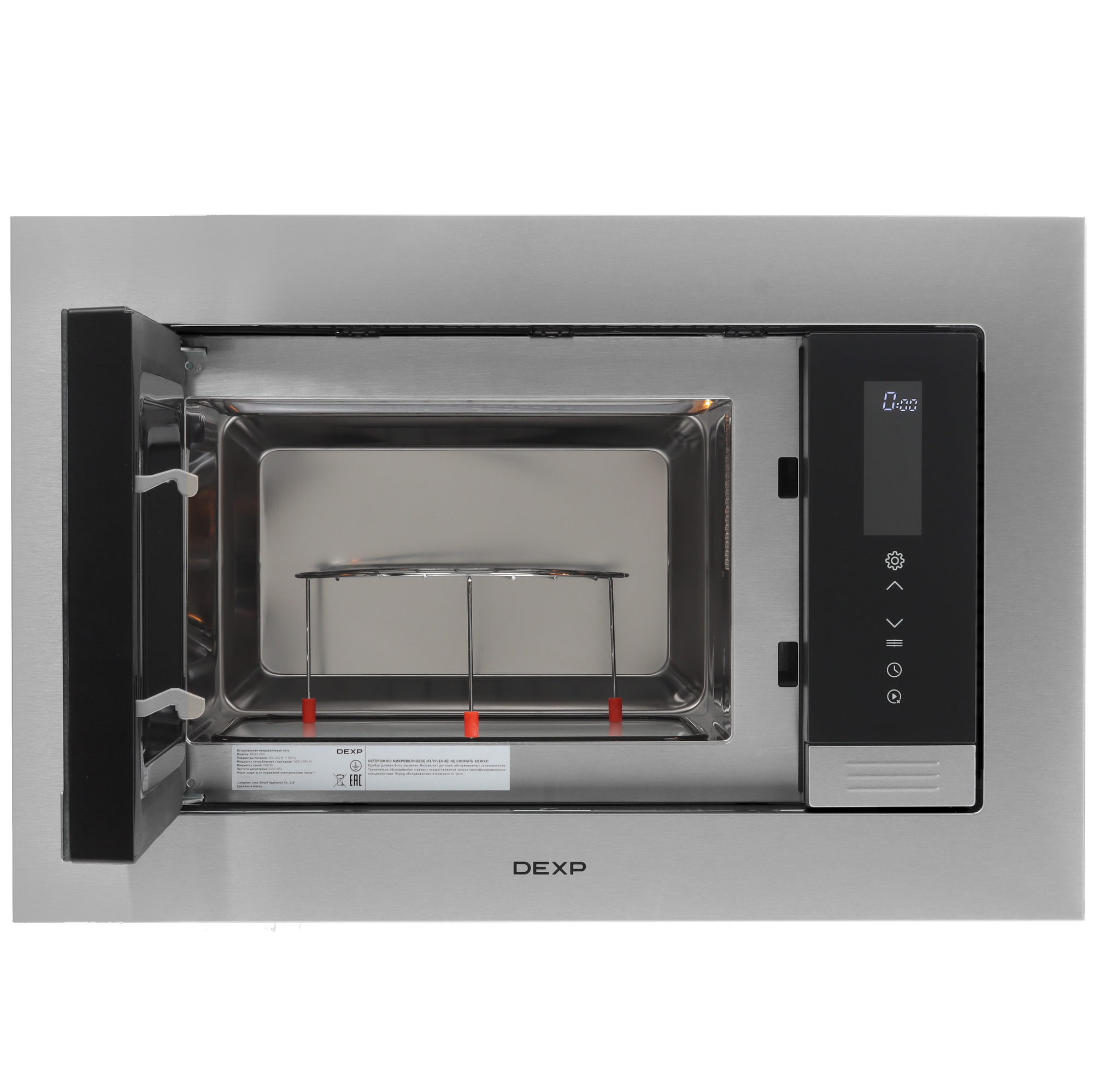 9141208 Встраиваемая микроволновая печь DEXP BM23-F01I серебристый STDN-0026367 - Вид №5