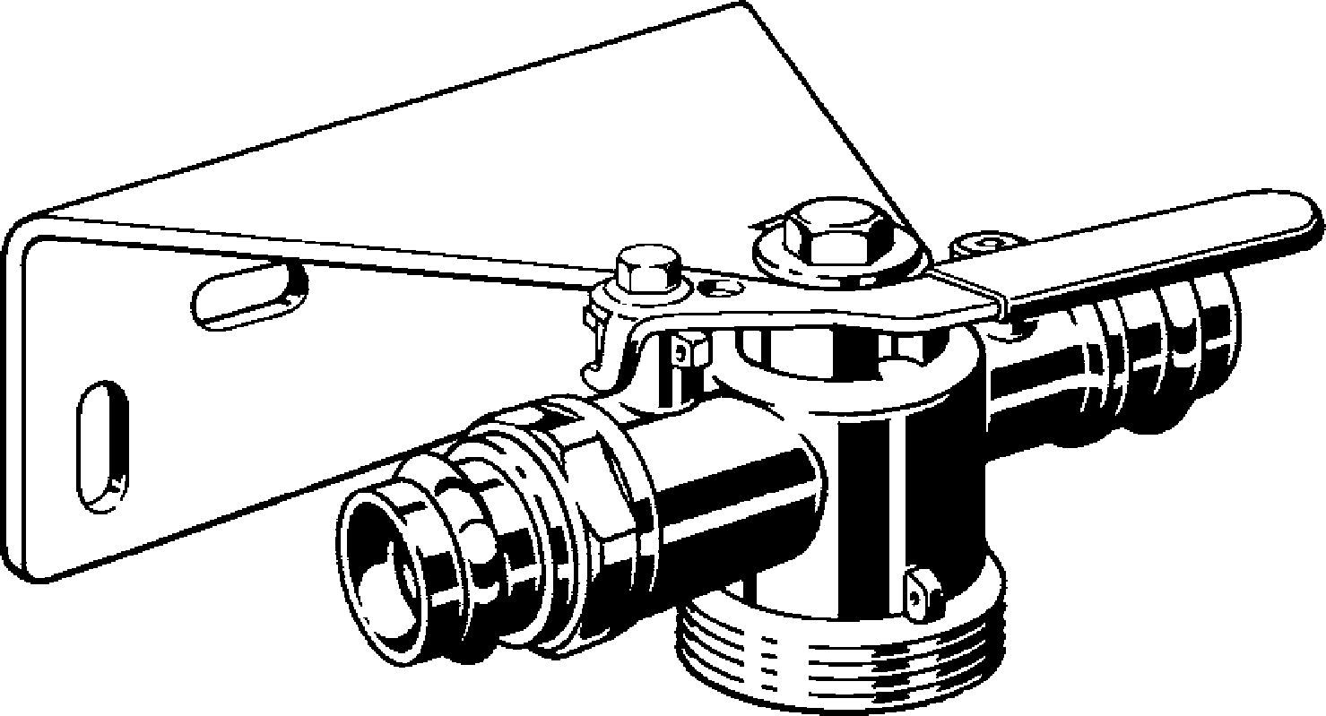 618 124 Модель 2645S Трубопроводные системы  Газовая арматура  Краны шаровые для газовых счетчиков и монтажные узлы Santreyd  - Вид №1