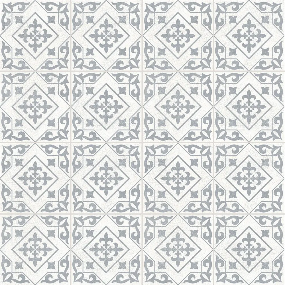 Глазурованный керамогранит Temple Silver 45x45 см 1 м² матовый цвет серый Santreyd Timeless STLM-2055441 - Вид №1