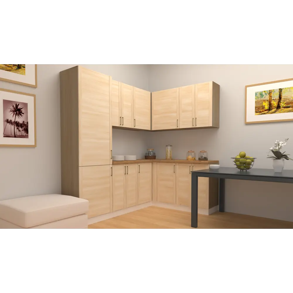 Наборная дверка мебельная Арелан 596x716x18мм хвоя экстра STLM-2070392 - Вид №4