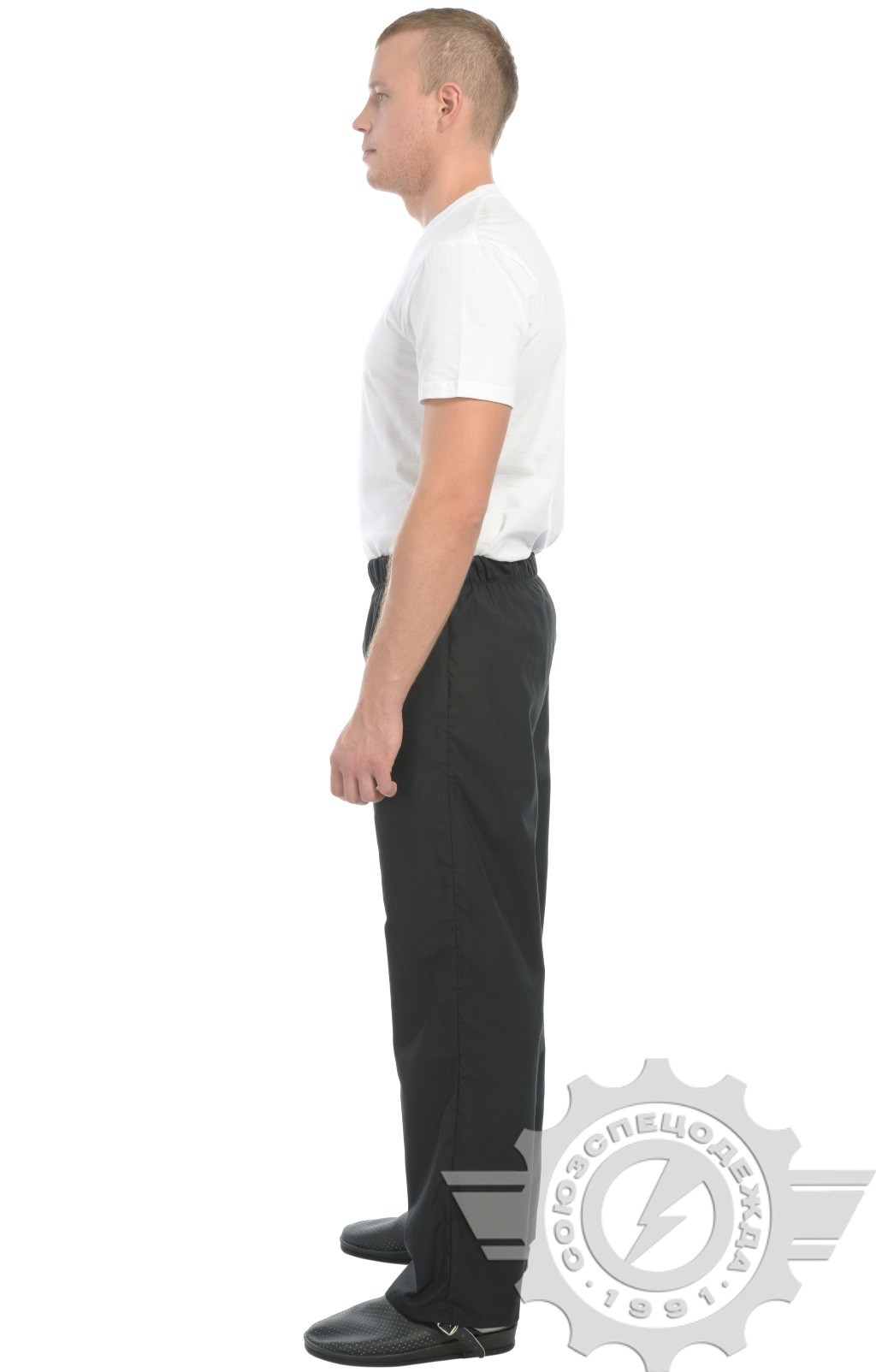 69055 Брюки "Люкс-Лайт" поварские черные  Одежда для поваров  размер 40-42/158-164 Спецодежда  - Вид №5