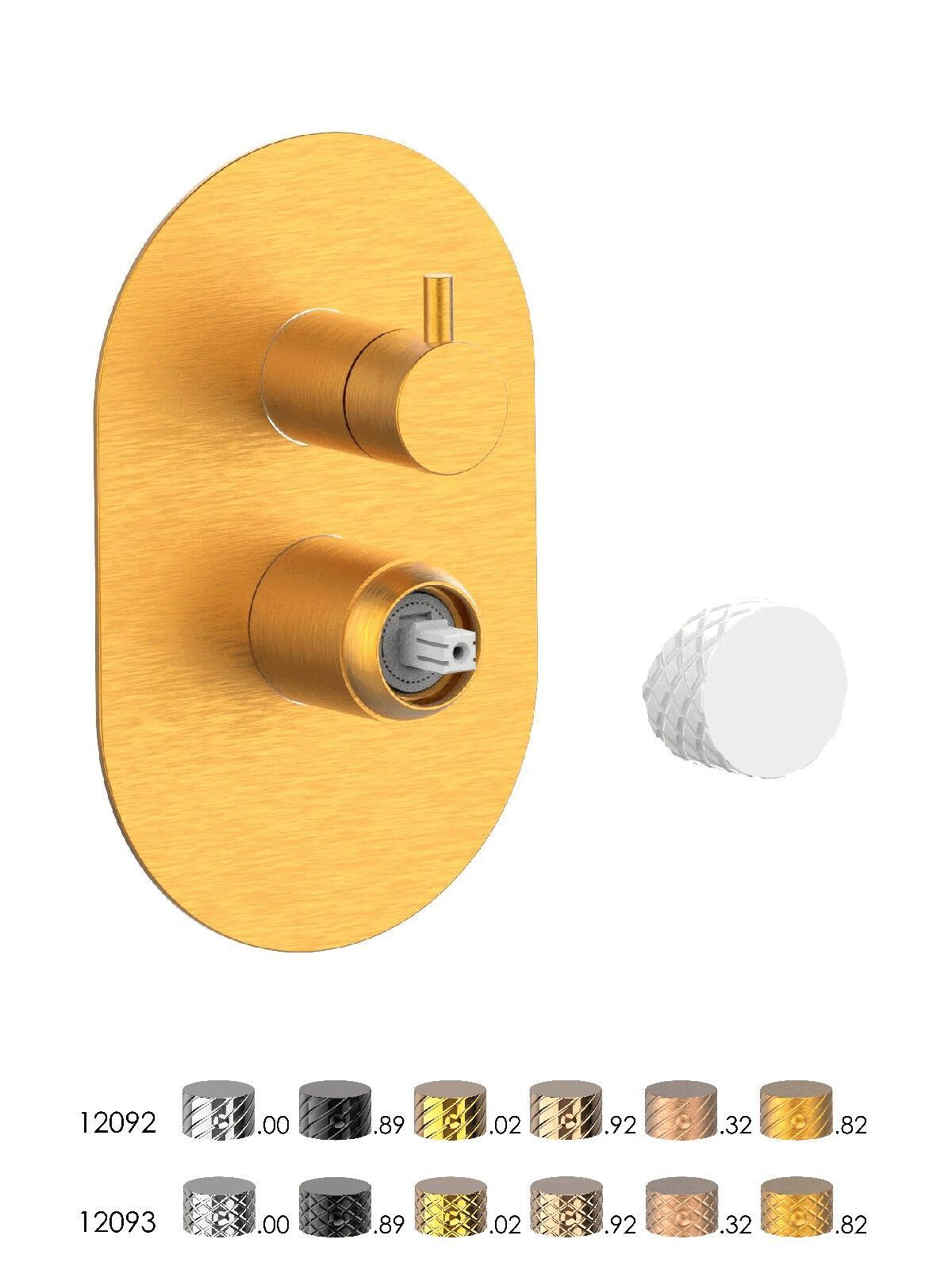 Встраиваемый однорычажный смеситель для душа с переключателем Rubinetterie Frattini Pepe XLS ARCH-00140714 - Вид №11