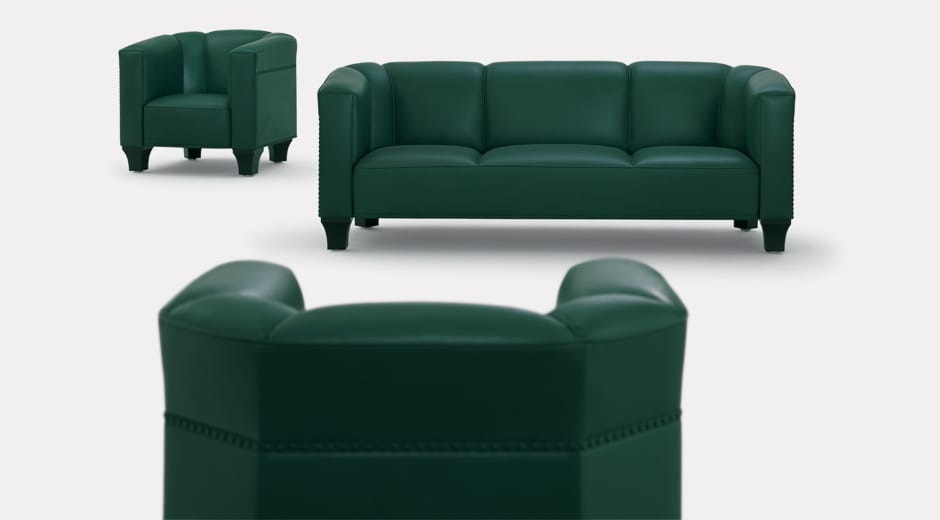 Кожаный диван Wittmann Palais Stoclet ARCH-00017679