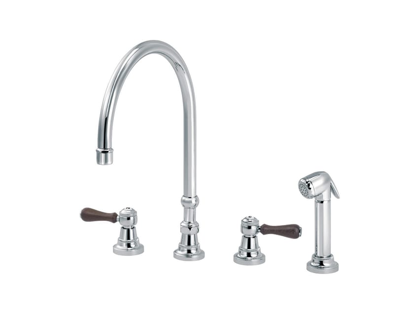 Кухонный смеситель со съемным ручным душем rvb 1935 WOOD ARCH-00012261