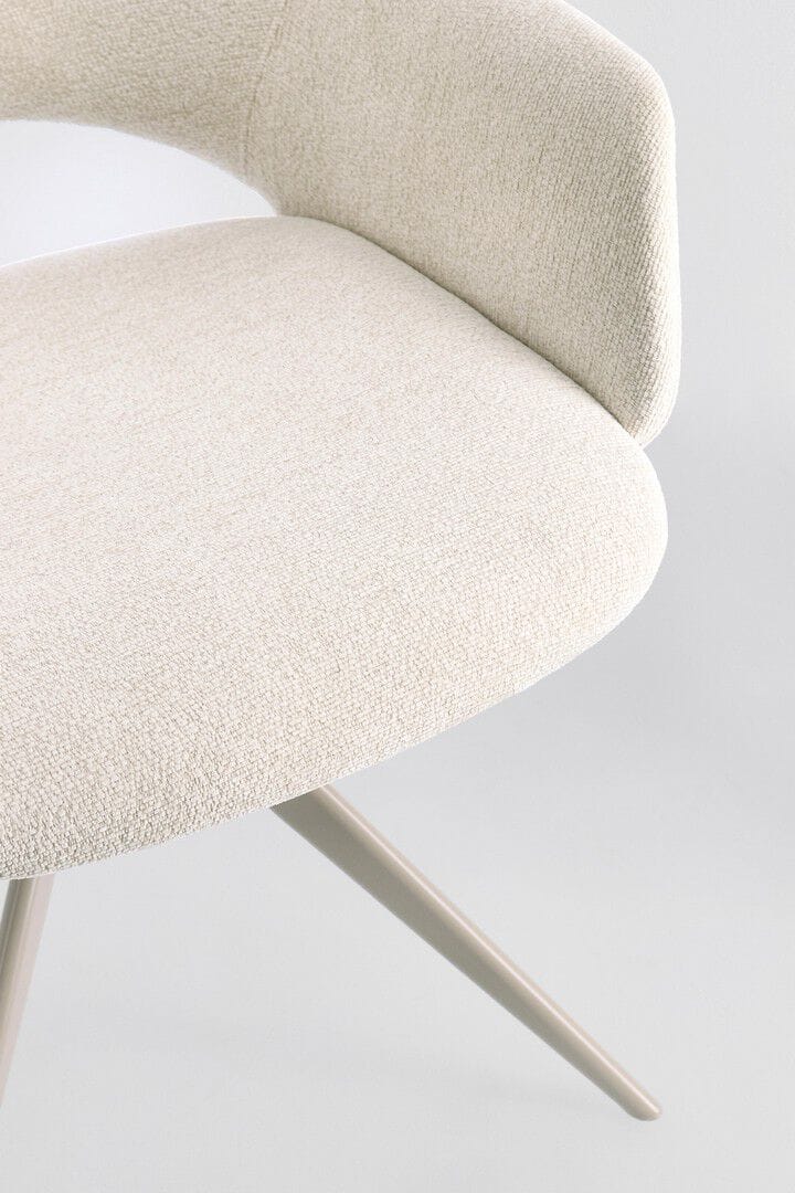 Тканевый поворотный стул с подлокотниками BIZZOTTO VIVIAN ARCH-00007538