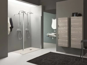 ARBLU Угловая душевая кабина для двоих Dedalo