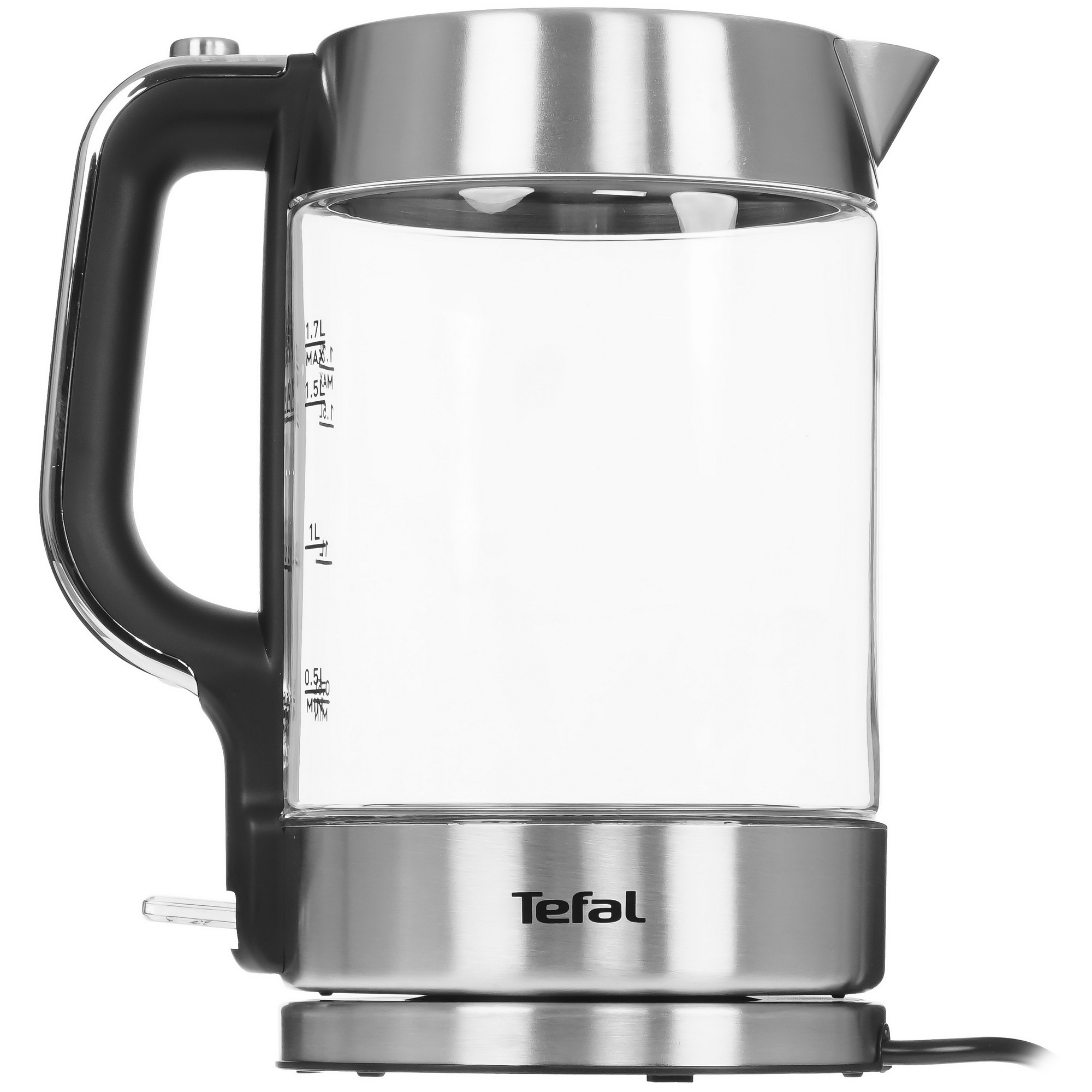 9071491 Электрочайник Tefal Glass Kettle KI770D30 серебристый STDN-0006756 - Вид №1