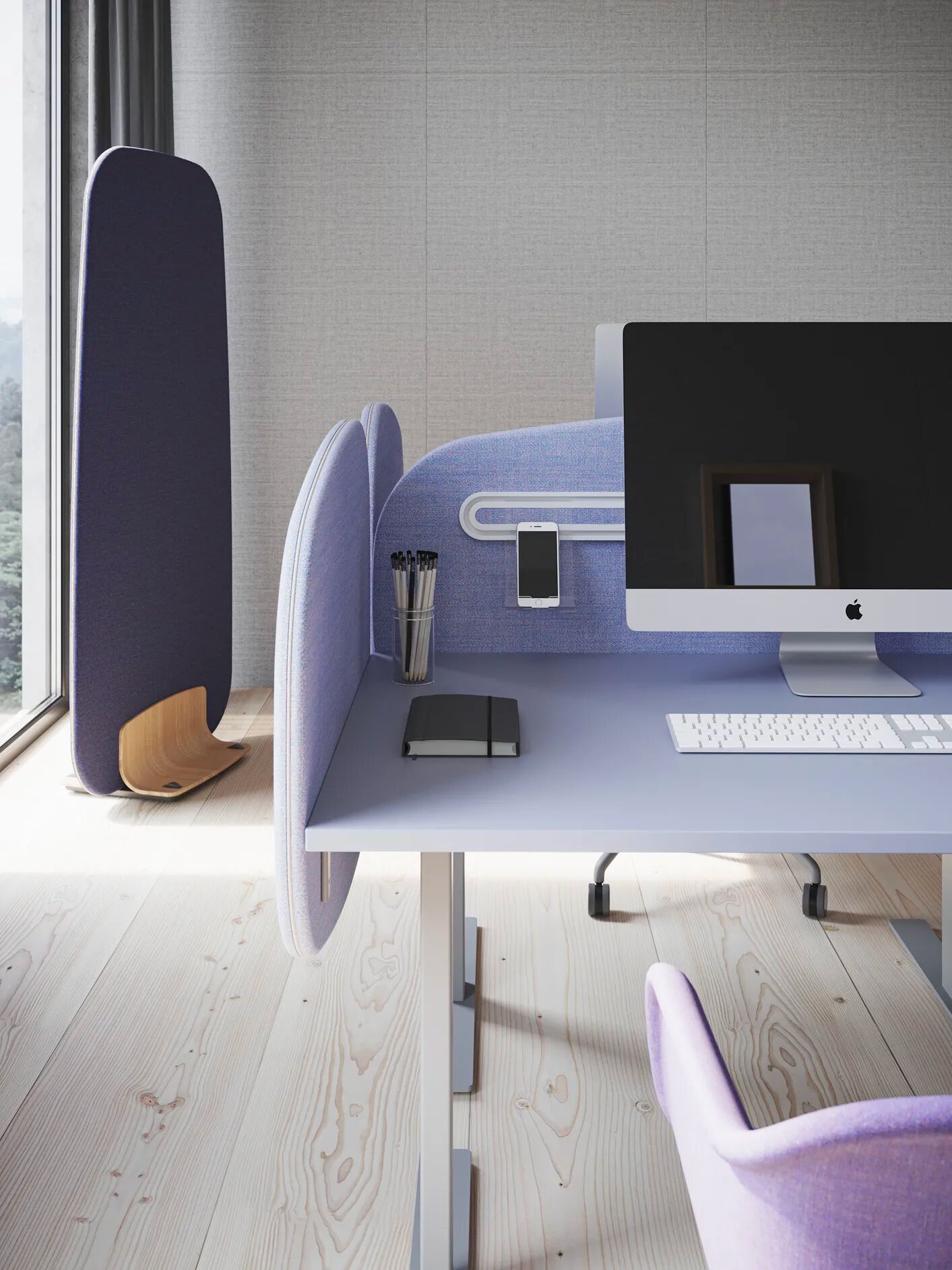 Звукопоглощающая панель перегородки стола Glimakra of Sweden SiluettFloor ARCH-00107658 - Вид №5