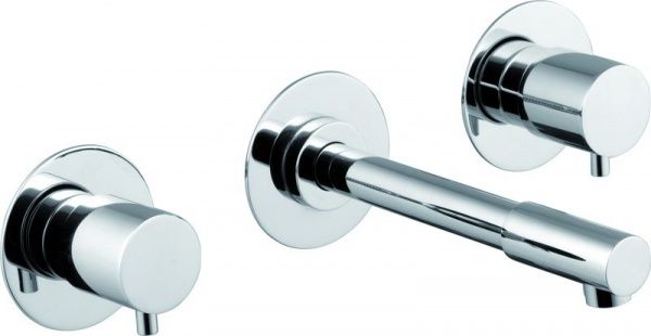 8058-010 Mariner Voyager, смеситель для рак. из стены на 3 отверстия с дон. клапаном "click clack", цвет хром 