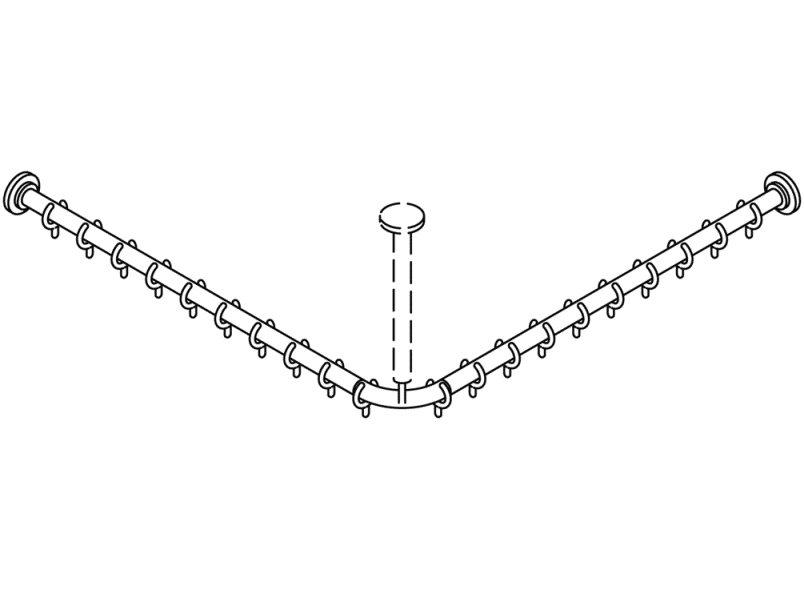 801.34.99100 Карниз HEWI Suizidhemmende Produkte  - Вид №2