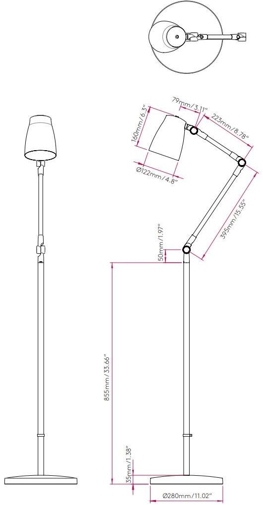 Astro Lighting Регулируемый алюминиевый торшер Atelier sun-id-1465097 - Вид №5