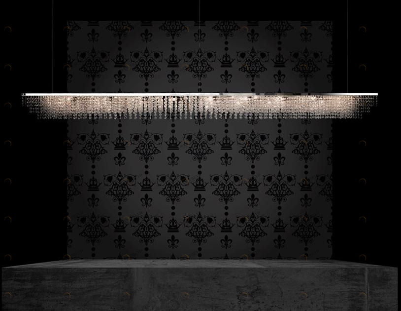 ILFARI Подвесной светильник из металла с кристаллами Sky cycles 12552/12553/12554