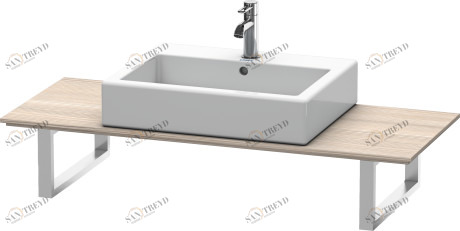 XL011C03131 X-Large Консоль для накладных раковин и встраиваемых умывальников Сосна серебристая, декор Duravit