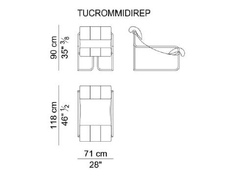 Кожаное кресло с подлокотниками i 4 Mariani Tukroma ARCH-00043511 - Вид №14