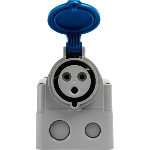 Розетка накладная влагозащищённая Legrand с заземлением со шторками цвет серый