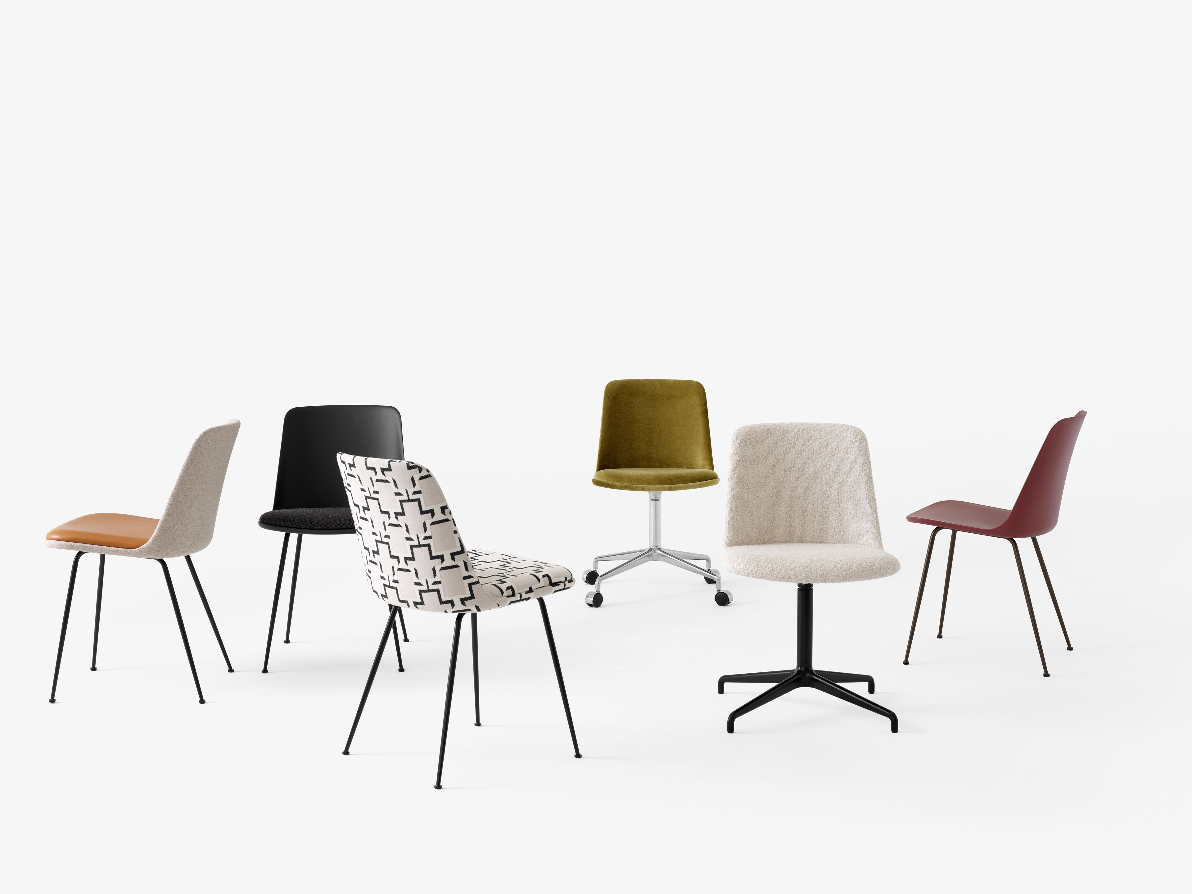 Вращающееся офисное кресло из полипропилена с 4 спицами &Tradition Rely ARCH-00063031 - Вид №2