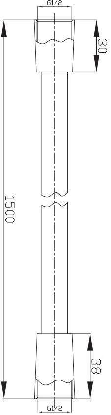 JEE-O Резиновый шланг для душа Accesories 001-0052/ 001-0053 - Вид №1