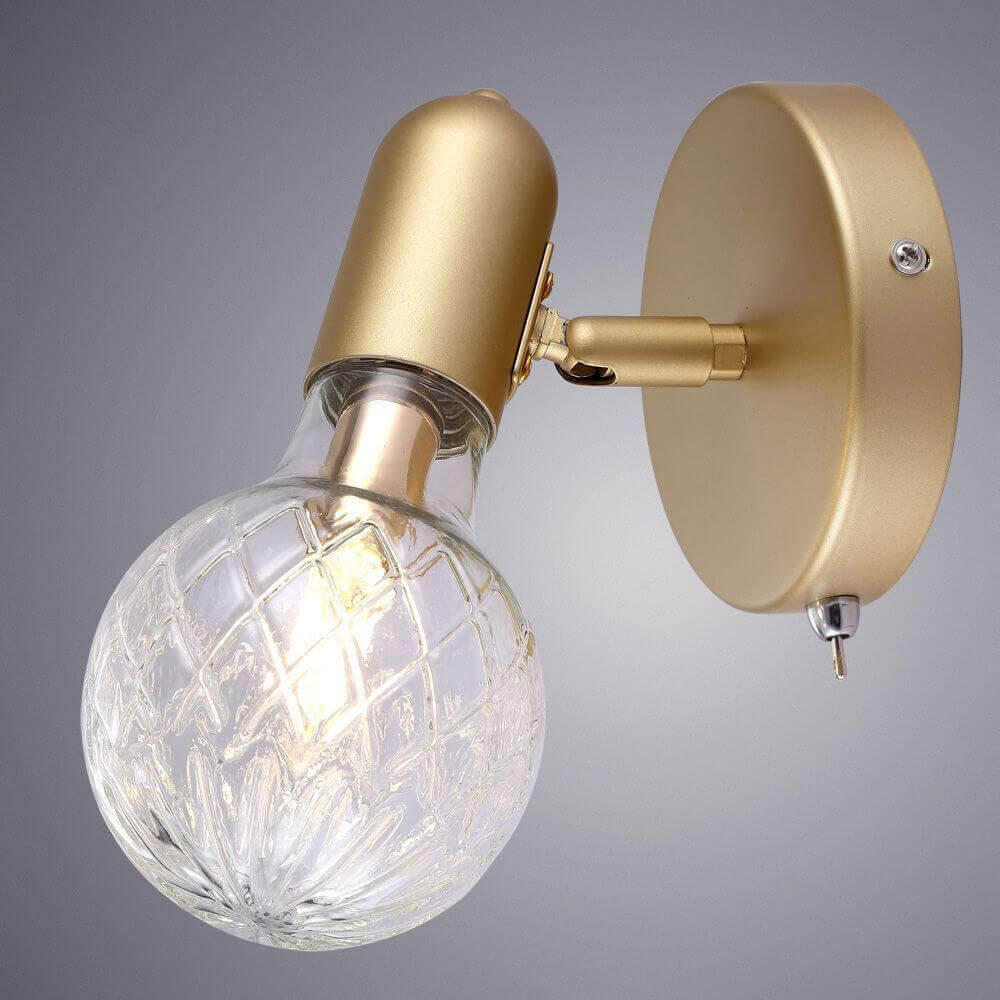 Спот настенный золотистый Arte Lamp A8040AP A8040AP-1SG ARTE LAMP 8040 00-3925557 Золото  - Вид №1