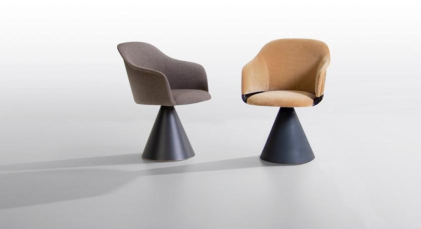 Potocco Вращающийся стул с тканевой обивкой и подлокотниками Lyz 918 pgci - Вид №2