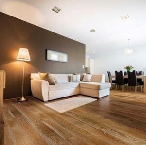 Массивная доска Ashton Валенсия Дуб Рустик с брашью (Текстурированная) 910х123 мм.