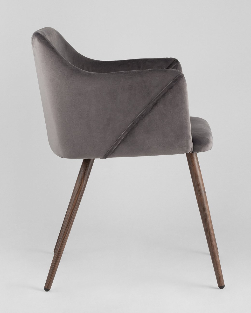 Стул со спинкой серый "Монарх" STOOL GROUP ДИЗАЙНЕРСКИЕ, ИНТЕРЬЕРНЫЕ 00-3946185 Серый  - Вид №3