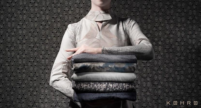 KOHRO Обивочная ткань из полиэстера A gong on the river Kr064454  - Вид №3