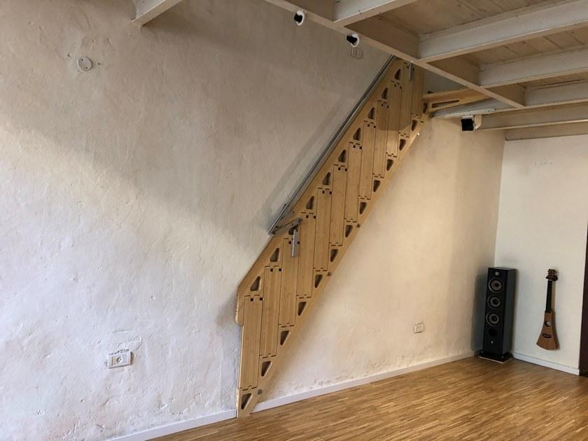 Bcompact Выдвижная лестница из дерева  Bhs-01  - Вид №13