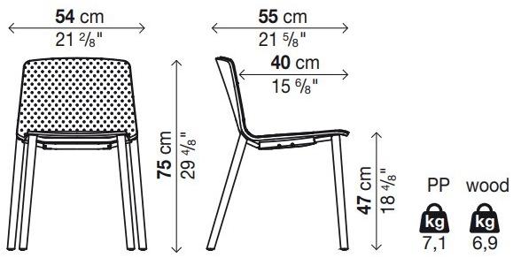 Kristalia Стул с мягкой подкладкой Rama sun-id-1438541 - Вид №4