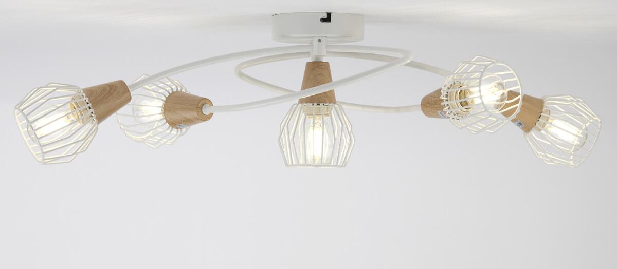 Потолочная люстра Rivoli Naturale 7002-305 RIVOLI NATURALE 336927 Белый - Вид №2