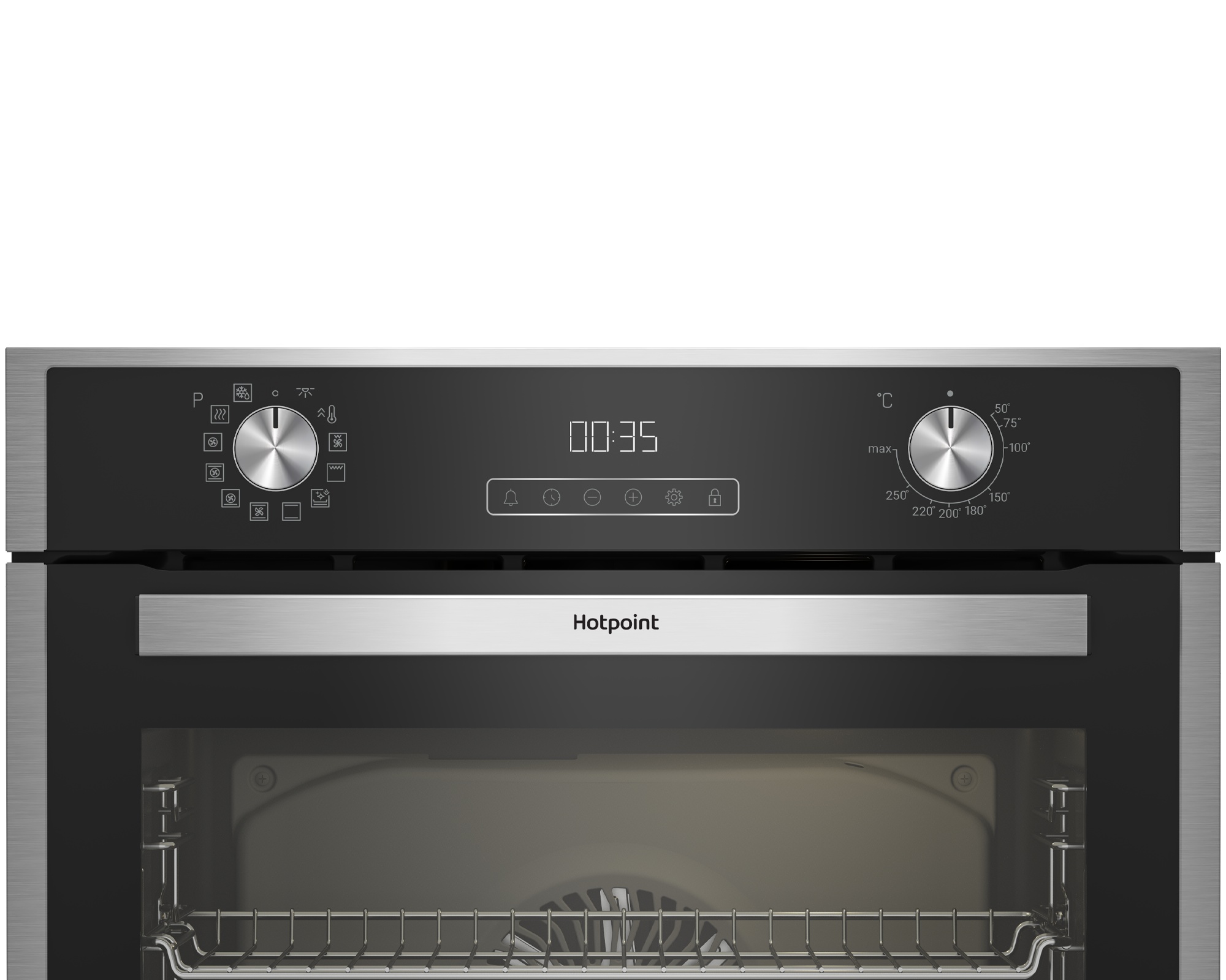 9241421 Электрический духовой шкаф Hotpoint HFE9 1234 JC IX серебристый STDN-0038535 - Вид №2