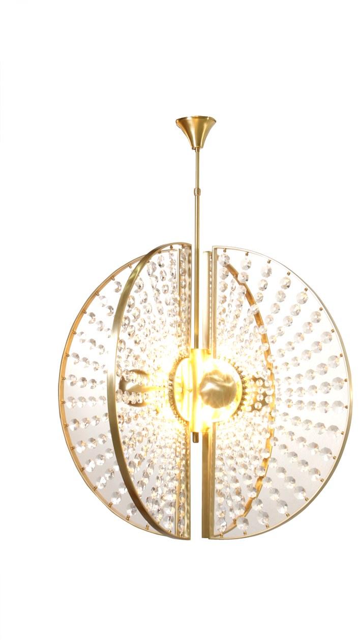 KOKET Подвесной светильник прямого и отраженного света с кристаллами sun-id-1395770 - Вид №1