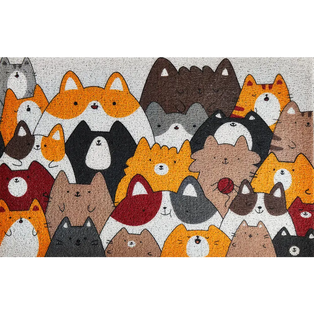 Santreyd Коврик придверный ПВХ с котиками 60x90 см 89353784 STLM-1401611