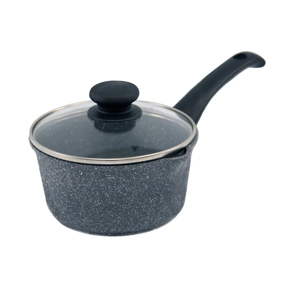 Ковш 1.3 л Werner Letizia 51676 алюминий стеклянная крышка цвет черный STLM-2211613