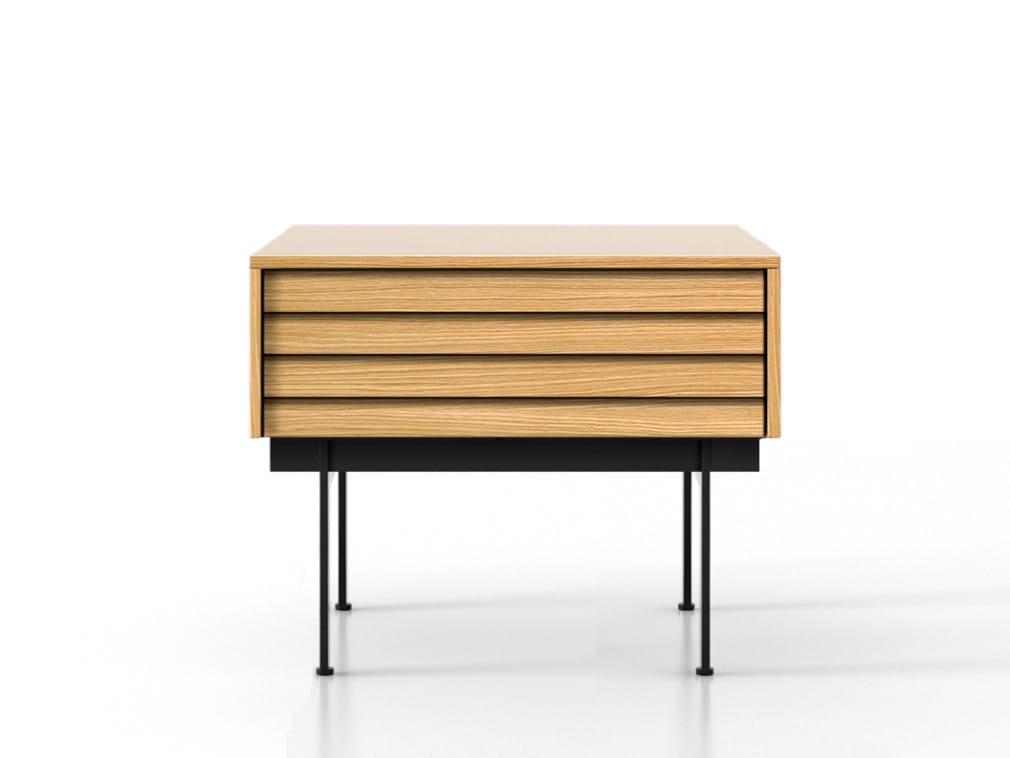 Деревянная прямоугольная тумбочка с ящиками Punt Sussex ARCH-00007156 - Вид №7