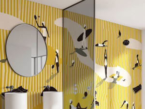 Геометрические тематические обои, экологически чистые