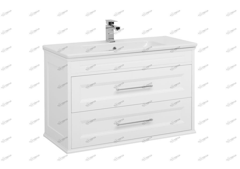 Тумба с раковиной Aquanet Бостон 100 белый 0019847900197961