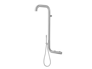 Настенный душ из нержавеющей стали с ручным душем