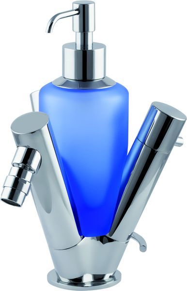 8046-010 Mariner Voyager, двухвент. смеситель для биде с донным клапаном и дозатором в комплекте, цвет хром 