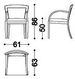 OPERA CONTEMPORARY Мягкое кресло с подлокотниками sun-id-1366431 - Вид №1