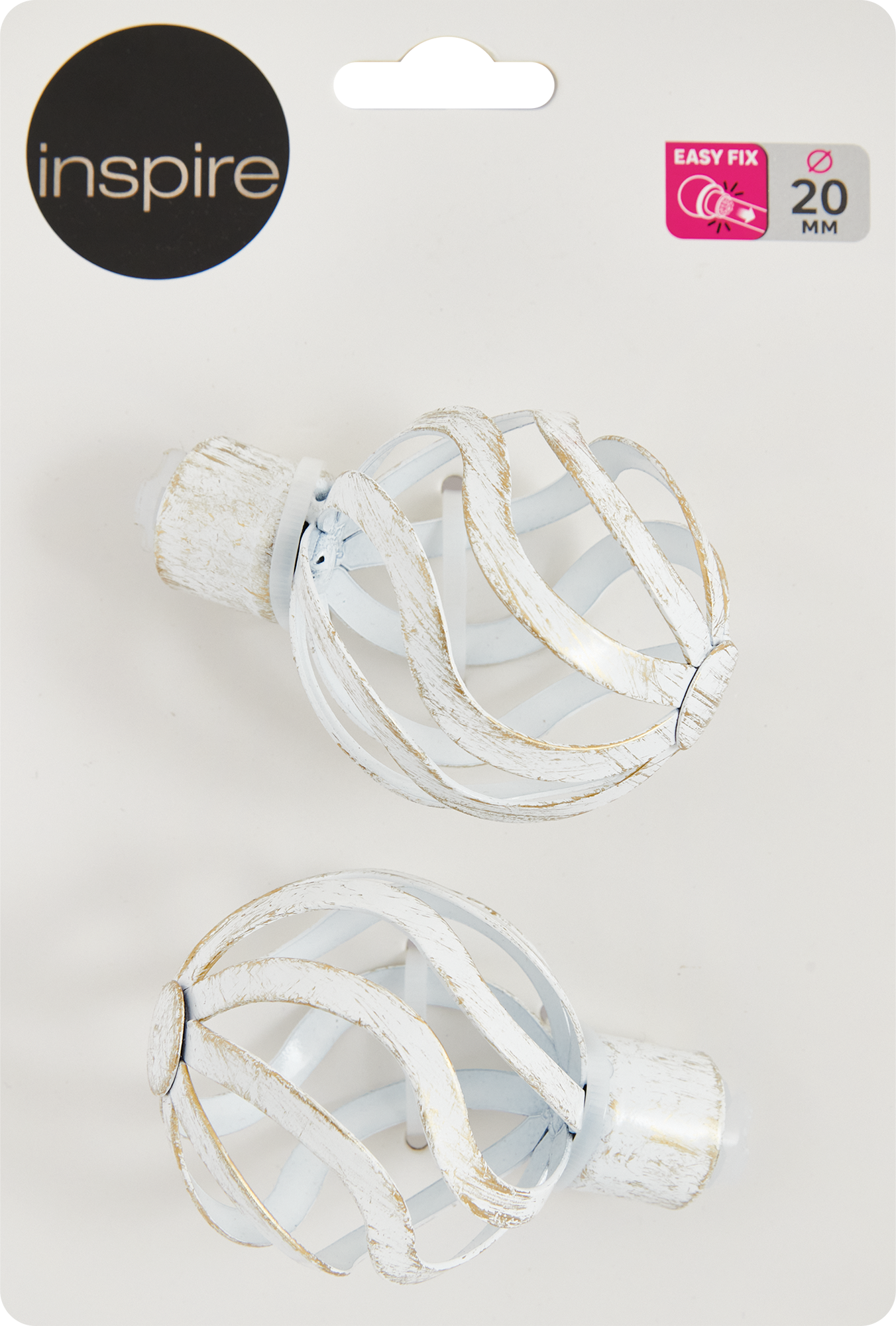 Наконечник INSPIRE Карусель алюминиевый белый 20 см 86421288 STLM-0068872 - Вид №2