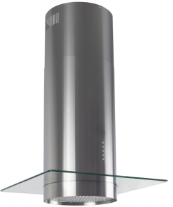 8130121 Вытяжка островная MBS MILTONIA 160 ISLAND GLASS серебристый/прозрачный
