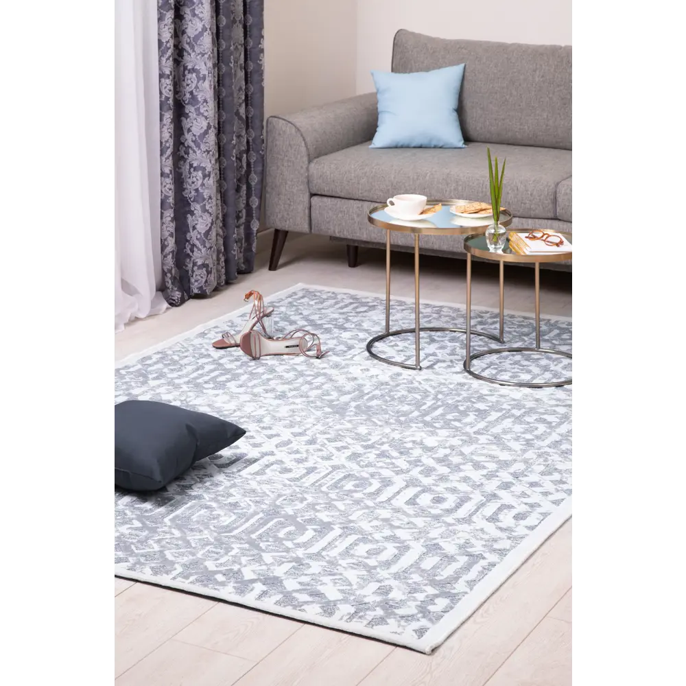 Ковер Рим 120x180 см вискоза 722 W цвет бежевый CTIM STLM-2191208 - Вид №6