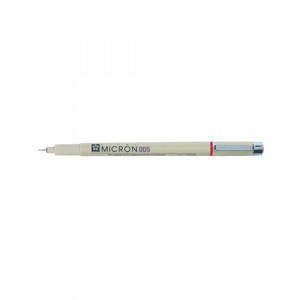 19 Профессиональные линеры PIGMA MICRON 0.2 мм красный XSDK005 Sakura