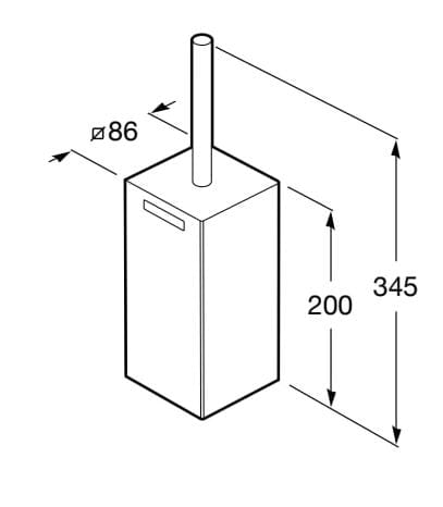 Металлическая щетка для унитаза Roca Рубик ARCH-00063574 - Вид №2